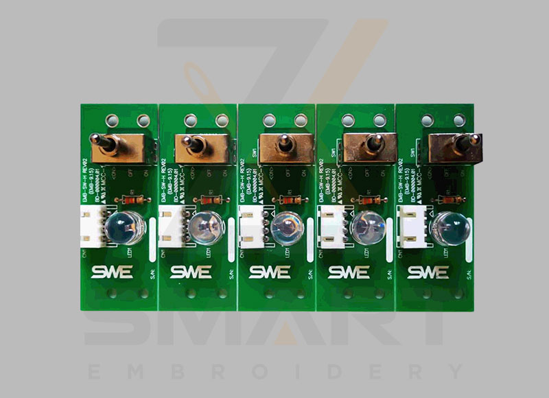 BD-000004 EMB-SWF-H SWF Head On Off Switch Board Card REV01 (EMB-9,15) Sunstar Ramroidery Machine Spare Parts