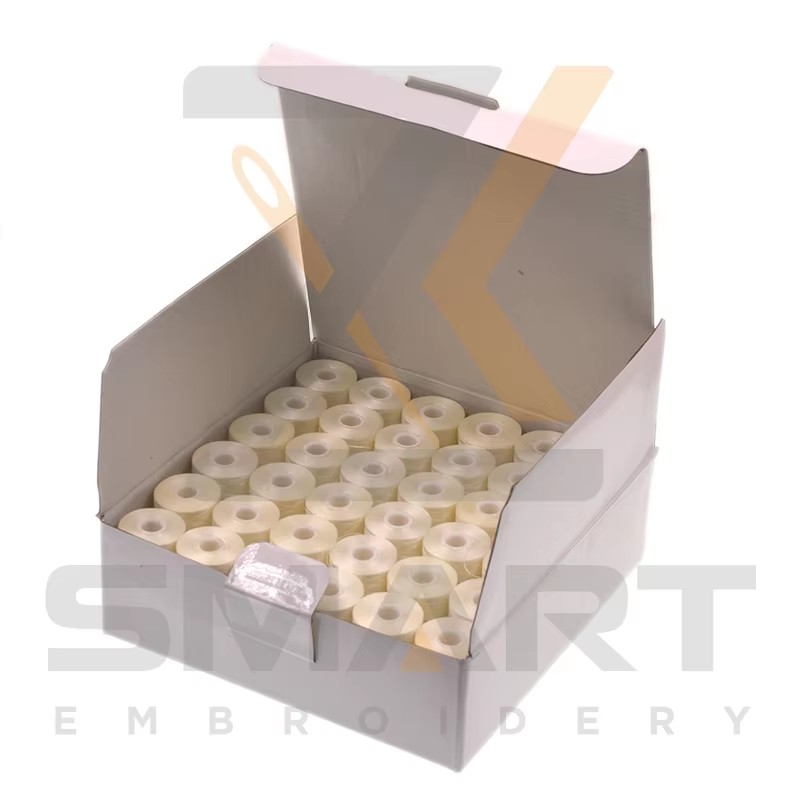 144 Biċċiet L Daqs Kulur Abjad Bobbins Pre-Fjuwil Partijiet tal-Magna tar-Rakkmu R06-75D / 2W-L