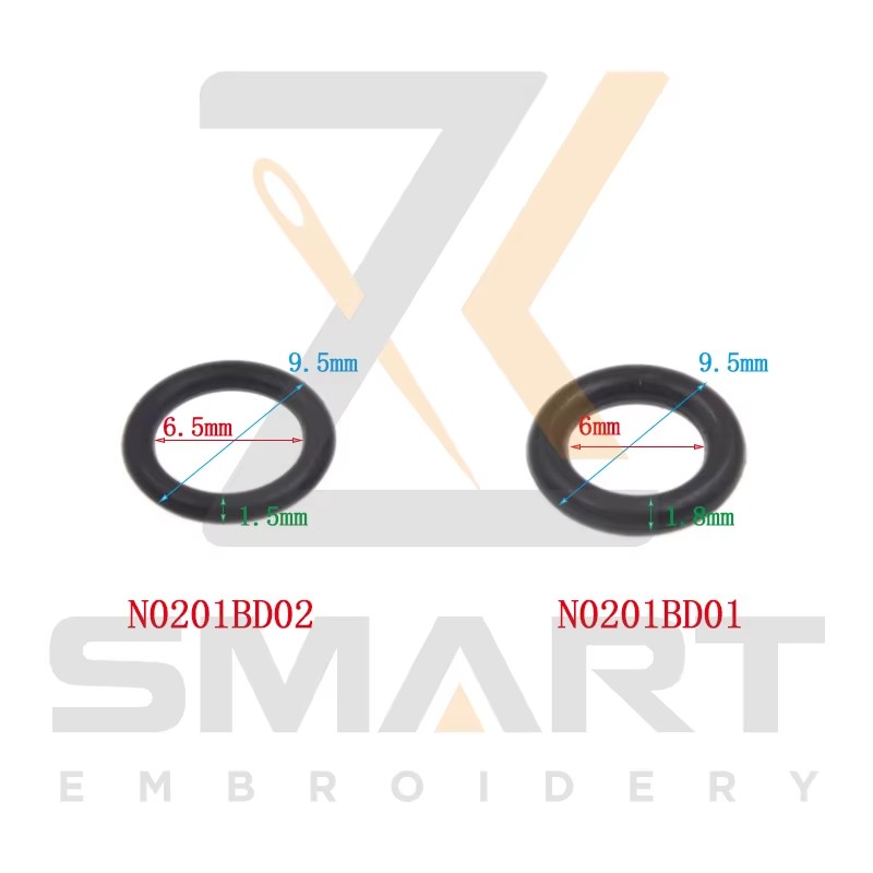 100 biċċa Partijiet tal-Magna tar-Rakkmu Barudan A9014055 KF232120 O-RINGS N0201BD01 N0201BD02